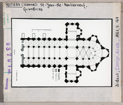 Vorschaubild Poitiers: Saint-Jean-de-Montierneuf, Grundriss 